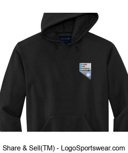 NWRA Printed Logo on Front & Back, Hooded Sweatshirt Made in USA Design Zoom