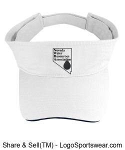 Embroidered NWRA Logo Apollo Brushed Cotton Twill Sandwich Visor Design Zoom